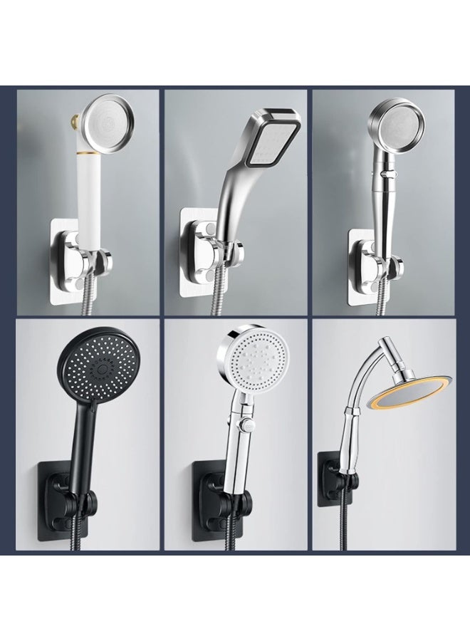 2 PCS Large Wall Mount Strong Adhesive Waterproof Handheld Shower Holder,Shower Head Holder - Image 2